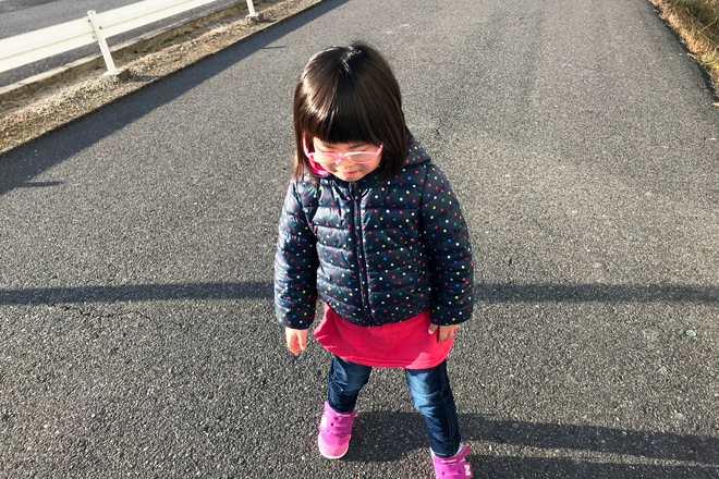 ダウン症児の成長日記　お散歩