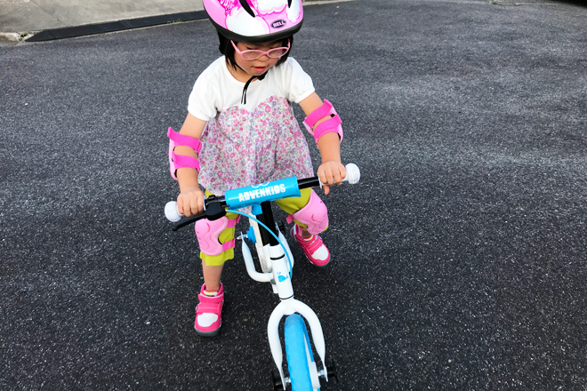 ダウン症児の成長日記　バランスバイク